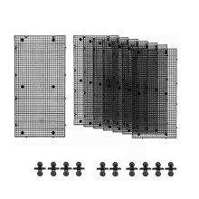 8-Teiliges Set mit 10 Saugnäpfen für Aquarien, Verstellbar, mit Filterboden und Trennwand zum Selberbauen