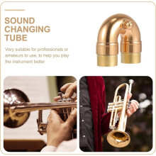 Brass Small Elbow Trumpet Neck Replacement Instrument Accessory for Players Trumpet Part for Improved Performance