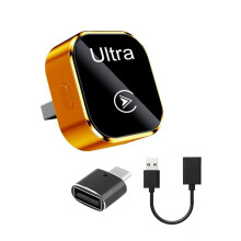 Boîtier Intelligent CarPlay Sans Fil 2 en 1 pour CarPlay Android Auto : Adaptateur USB, Conversion Filaire CarPlay Vers Sans Fil Plug & , Orange