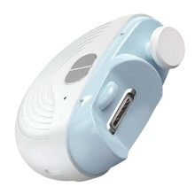 Electric Nail Clippers 3 Speeds Strong Power Automatic Nail Trimmer with Polisher Light Clip Storage Rechargeable