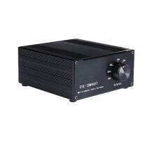 4 Way Bi-Directional RCA Stereo Audio 1 in 4 Out or 4 in 1 Out L/R Jack Sound Channel RCA Audio Switcher Selector
