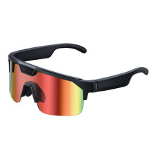 AI Photochromic Sunglasses for Outdoor Bicycle Cycling Running Eyewear Windproof Goggles Oversize Shades B