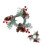 Christmas Candle Ring Wreath with Pine Cones and Red 1