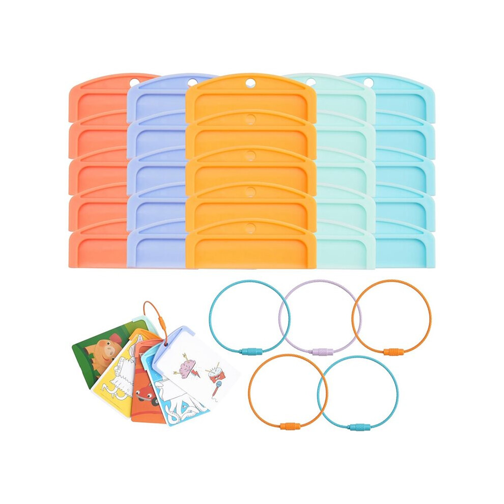 Photos - Pen Card Holder for Yoto Cards, 20Pcs Reusable Card Holders with 20 Rings, Kids Travel Carrier for Efficient Card Storage