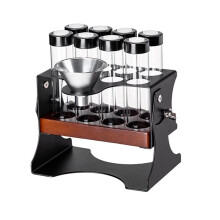 Pojemnik do Przechowywania Ziaren Kawy, Stojak Ekspozycyjny, Tubka na Herbatę, Butelka, Szkło, Akcesoria do Kawy Espresso i Narzędzia