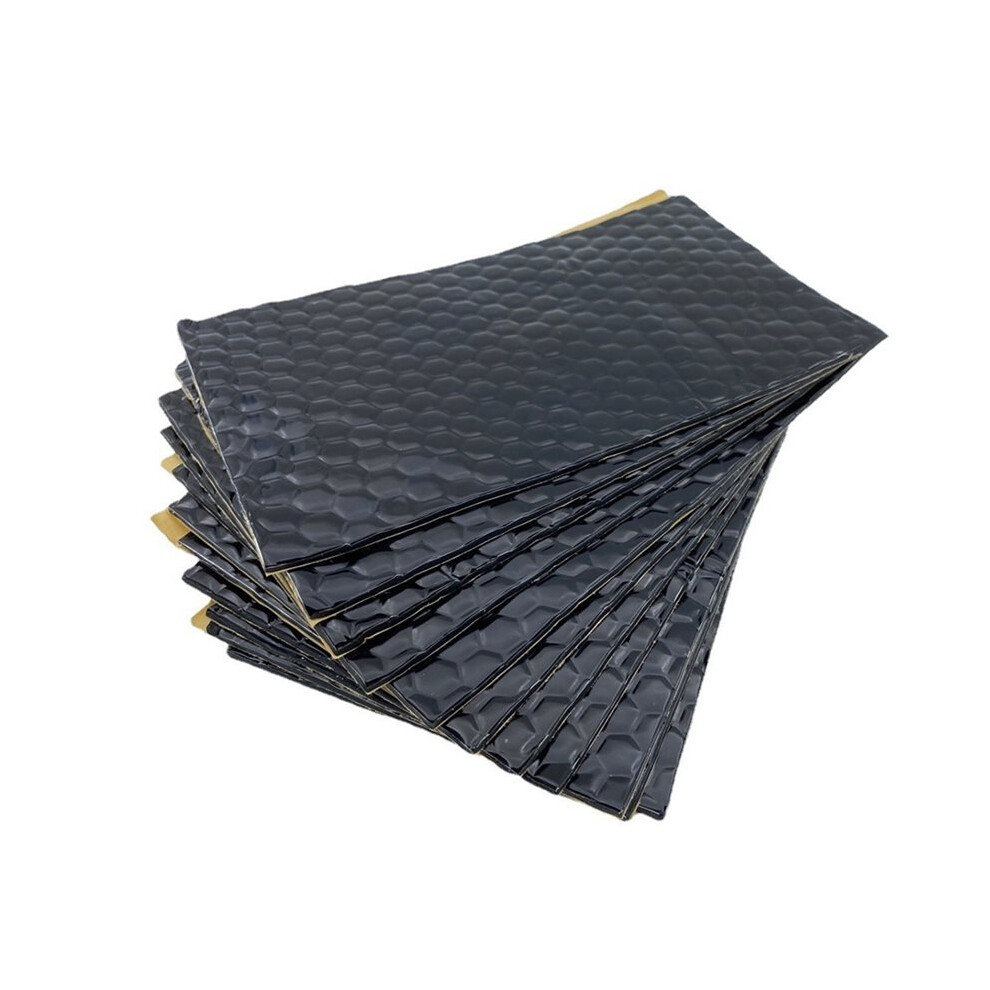 10Pcs Car Sound Deadening Mat, 2Mm Car Noise Reduction Self-Adhesive Soundproofing Pad For Various Car Bodies 4712023256963