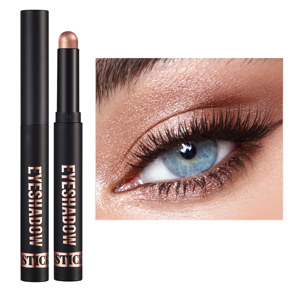 Cream Eyeshadow Stick Waterproof Long Lasting Pigment Crease Proof Shimmer Crayon