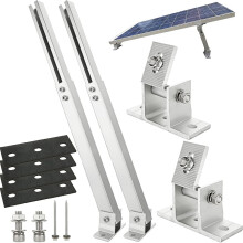 Adjustable Solar Panel Tilt Mount Brackets Aluminum Alloy Solar Panel Mounting for Flat Surface Roof RV Boat Off-Grid