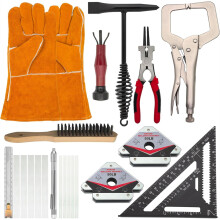 Voor MIG-Lasgereedschap, Beitelhamer, Leren Lashandschoenen, Winkelhaak, Lasklem, Speksteenhouder, Lasmagneet