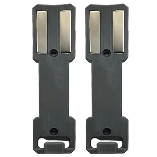2-Pack Magnetic Aerosol Can Holder, Double-Sided Magnet, Sprayer Can Organizer for Garage, Toolbox Black