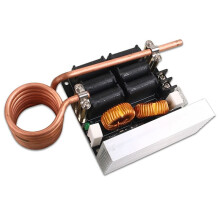 Induktionsheizgerät-Set, 12-48 V Niederspannungs-Flyback-Treiberplatine mit Kühlsystem zum Metallschmelzen, DIY-Heizmodul