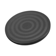 Plateau Tournant Rond de 20 cm à 360 pour Bonsaï, Support D'Exposition pour Moniteur/TV, Base Pivotante, Plateforme de Rotation Facile