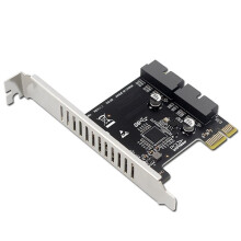 1 Pc PH62 Desktop PCI-E to USB 3.0 Expansion Card Front Panel 19/20-Pin Interface Cable, PCI-E to USB 3.0 Expansion Card