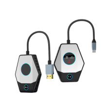 Wireless -Compatible Transmitter and Receiver,1080P Plug & , for Streaming Video From Laptop, Projector, Monitor