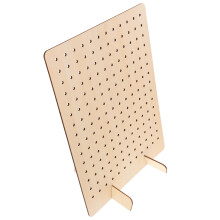 2Pcs Wooden Jewelry Display Stand with Clear Pegboard, Stable TwoPiece Design for Craft Shows and Vendor Events
