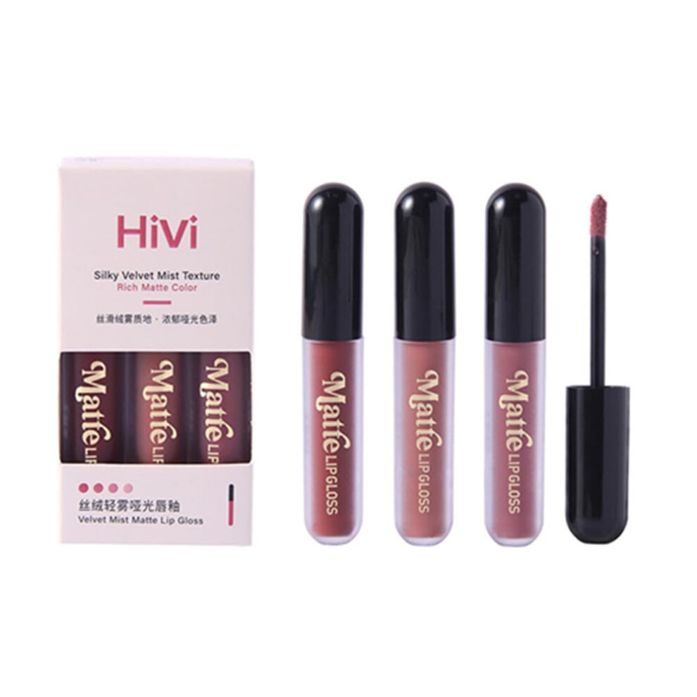 Matte Liquid Lipstick Trio Set â Long Lasting Waterproof Velvet Finish,  Pigment Red Shades for Women