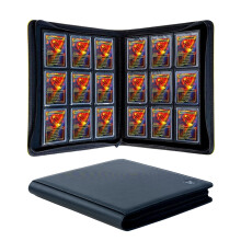 KUOOKING Top loader Binder - Holds 288+ Top Loaders for Cards, 9 Pocket Top Loader Binders with Sleeves for 3" x 4" Rigid Card Holders for Baseball, F