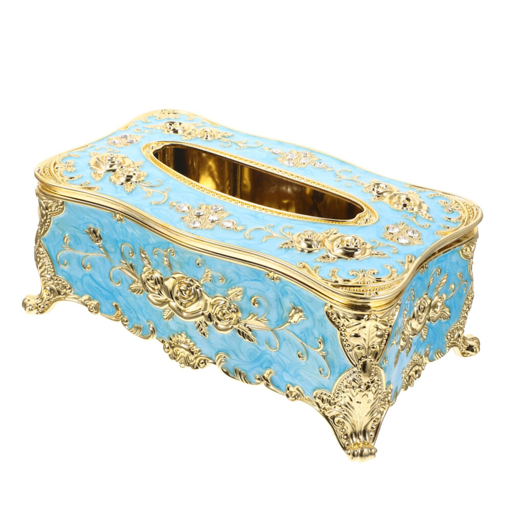 Car Tissue Box Cover Leather Napkin Holder With Compact Spacesaving Design For Car Home And Office 9330225910312