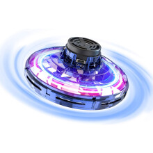 Hand Operated Mini Drone with LED Lights, Gesture Control UFO Spinner Toy for Indoor Outdoor Play