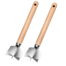 2pcs Stainless Steel Meat Chopper,6-Blade Ground Beef Chopper Potato Masher Hamburger Smasher Tool for Kitchen Cooking