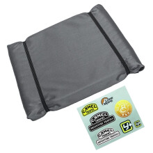 Simulated Roof Tent Bag for 1/8 1/10 RC Crawler Car  TRX4  SCX10 90046 RC4WD Grey