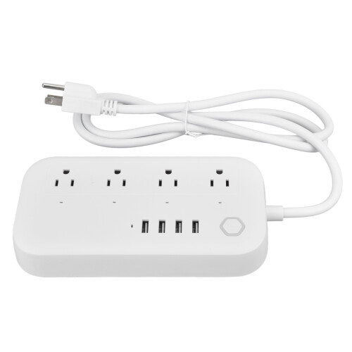 Regleta inteligente WiFi con 4 enchufes y 4 puertos USB.