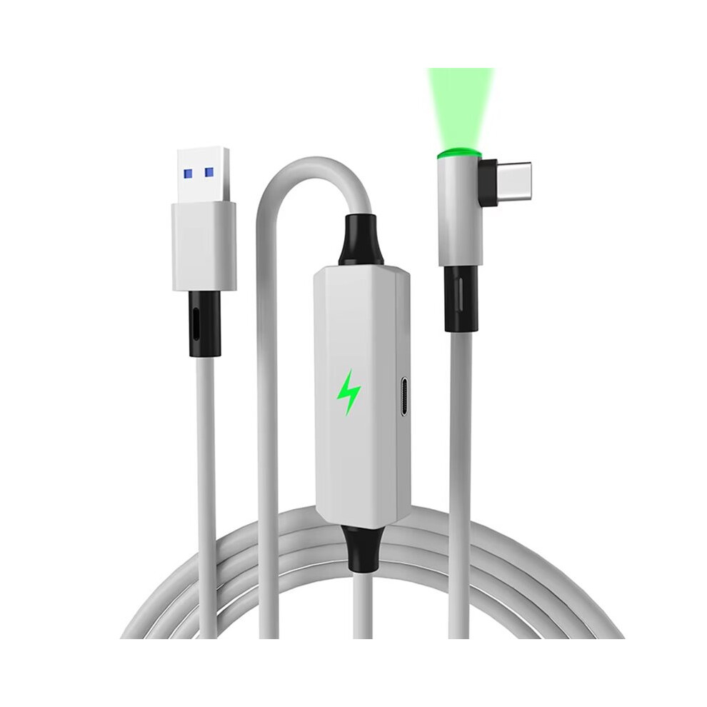 Usb3.2 Gen1 Vr Link Cable With Usb To C Charging Playing Data Transfer Cable 5Gbps For Meta Quest 3/3S/ 4 Light 6031548685316