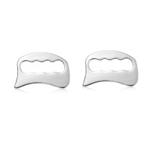 2 Stuks Vierkante Fascia-Tool, Roestvrijstalen Gua Sha-Plank, Speciaal Hulpmiddel voor Sport- en Fitnesspeestherapie, Gua Sha-Vel