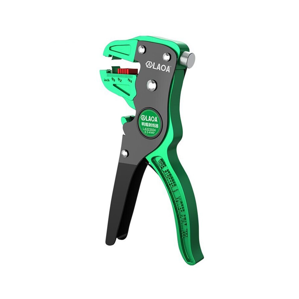 Laoa Automatic Wire Stripper With Flatwire Cutter, 0.2 To 4Mm Range, Adjustable Length For Electricians 4711040036718