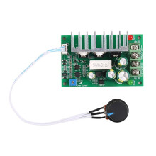 Controlador de Velocidade PWM para Motor CC 10-60V, Regulador de Velocidade Ajustável de 0 A , Proteção Contra Sobrecorrente e Sobrecarga.