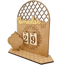 Ramadan adventskalender van hout, 20x15 cm