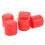 30mm Silicone Blanking Cap 5pk Red 1