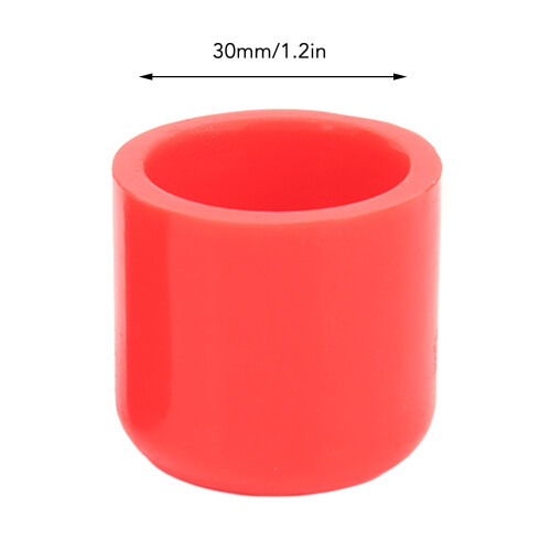 5 Red Silicone Hose Plugs 30mm