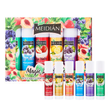 Lip Balm Set 6 Pack Natural Fruit Flavors Moisturizing Lip Care for Deep Hydration and Smooth Lines