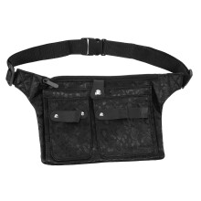 Barber Scissor Pouch Durable Canvas Hairdressing Tool Bag with Large Capacity Wearable Belt Design