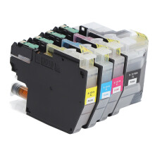 4 Stück Tintenpatronen kompatibel mit LC3219, 3000 Seiten, Schwarz & Farbe