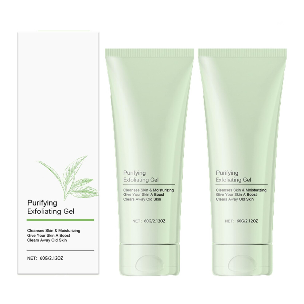 Green Exfoliating Face Scrub Gel With Tea Purifying Cleanser For Deep Gentle Skin Renewal (2)