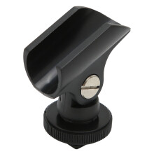 JD-03 Universal 50mm Aperture Microphone Clip with Adjustable Angle Black