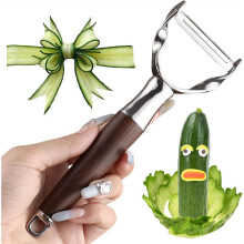 Premium Vegetable Peeler for Kitchen- Stainless Steel Serrated Y Potatoe Peeler for Veggie, Carrots,Apples