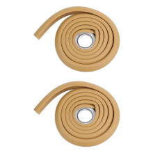 2X 2M Children Protection Table Guard Strip Baby Safety Products Glass Furniture Horror Crash Bar (Wood Color)