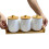 Ceramic Canisters Set for Sugar Coffee Tea, Exquisite Storage Containers Sets with Serving Tray Decorative Storage Pots 1