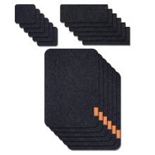 Thermal Insulation Felt Dining Placemats and Coasters-Dark Gray