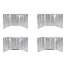 4X Kitchen Cooking Frying Oil Screen Cover Anti Splatter Shield Guard Aluminium Foil Scald Proof Board,A