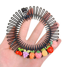 Kids Hair Clips with Secure Rear Comb Lock, Flexible Children Headbands for Everyday Wear