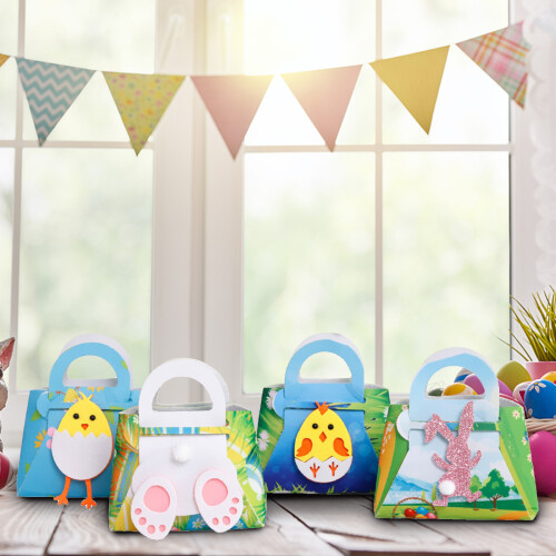 Felt Easter Tote Bag for Kids, 13.5x12cm 2