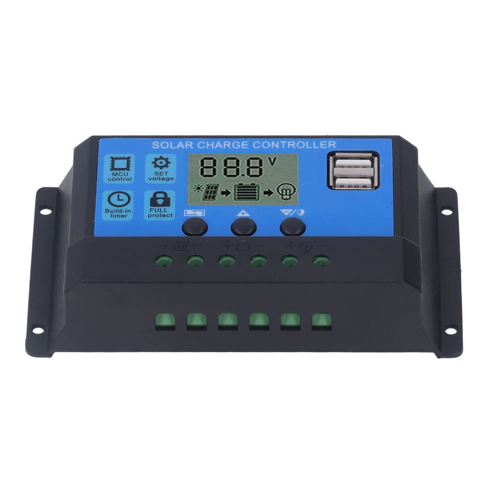 60A Solar Charge Controller 12V 24V Pwm Regulator With Usb 5V Output For Rv Boat Home Solar System 9771547505860