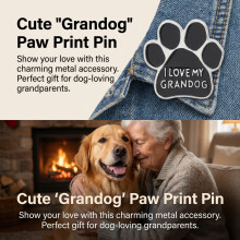 (C1619 1) Dog Lover Pin - Cartoon Metal Brooch