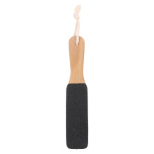DualSided Foot File with Wooden Handle for Callus Removal and Pedicure Care for Men and Women