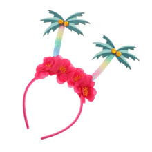 Hawaiian Headband with EyeCatching Coconut Tree for Tropical Beach Parties and Luau Costumes