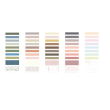 Conjunto de Fitas Washi Retrô – Fitas Decorativas de Papel Vintage